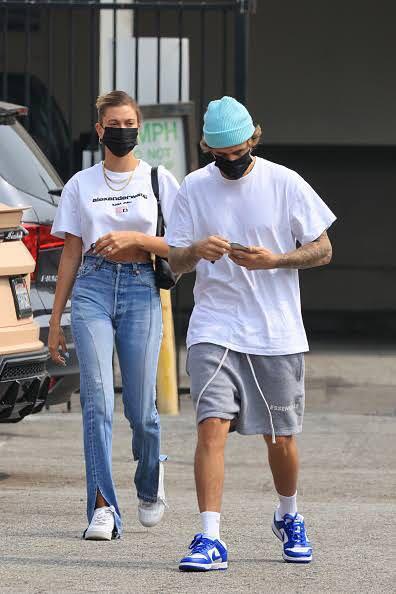 Alexander Wang Crop Tee in Acid Wash Jersey