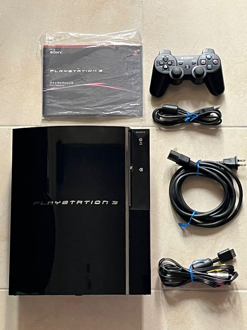 日版PS3 CECHA00 BLACK HDD 60GB CONSOLE 原裝初代PLAYSTATION 3 黑色 
