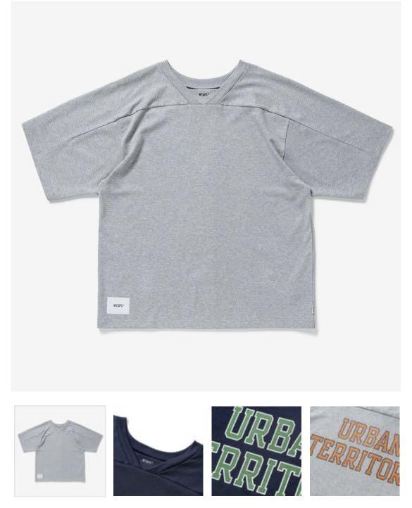 全新wtaps QB SS tee grey size 4, 男裝, 上身及套裝, T-shirt、恤衫