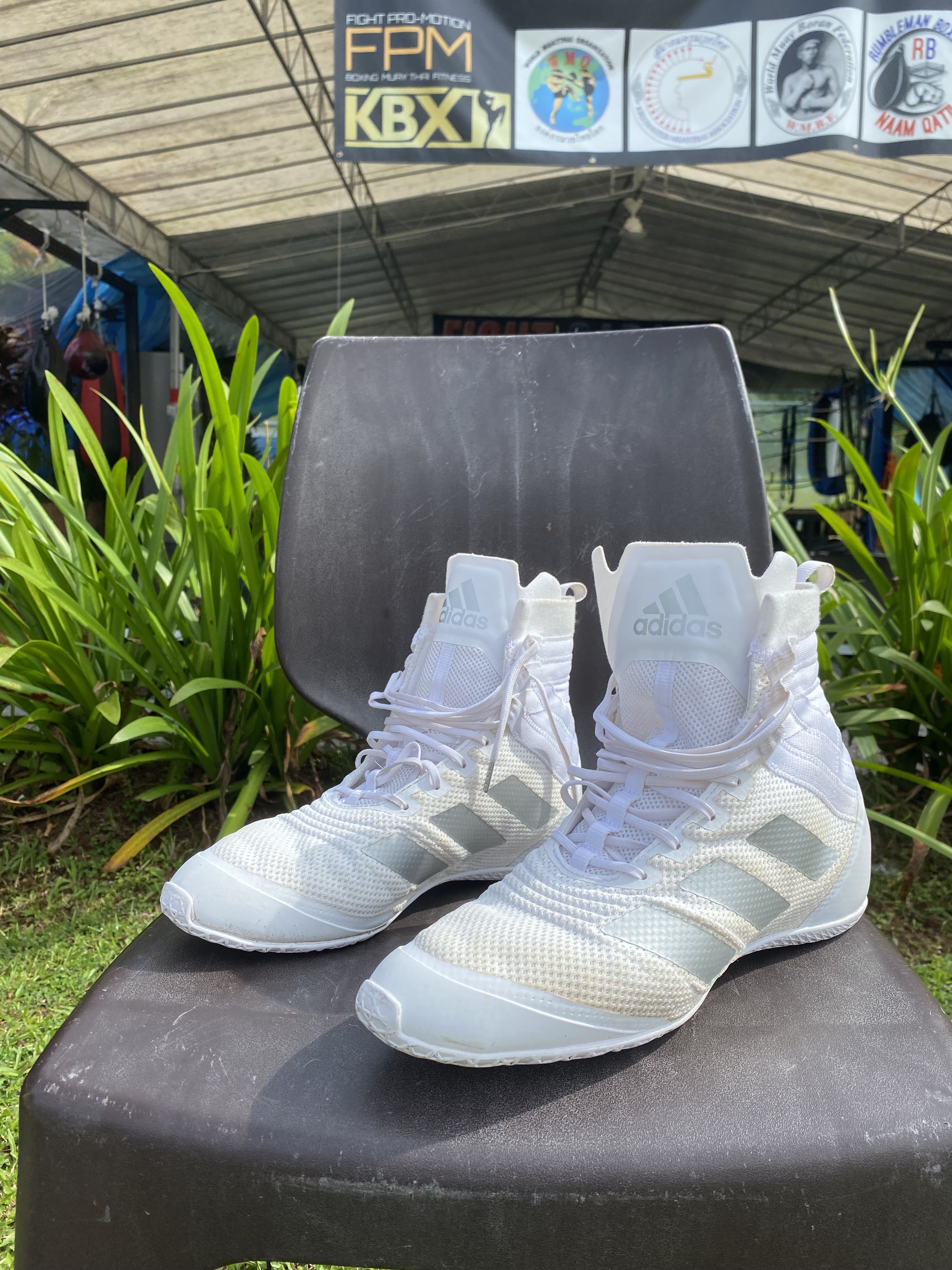 Adidas SpeedEx 18 Boxing Shoes WHITE/SILVER, Men's Fashion, Footwear, Boots  on Carousell