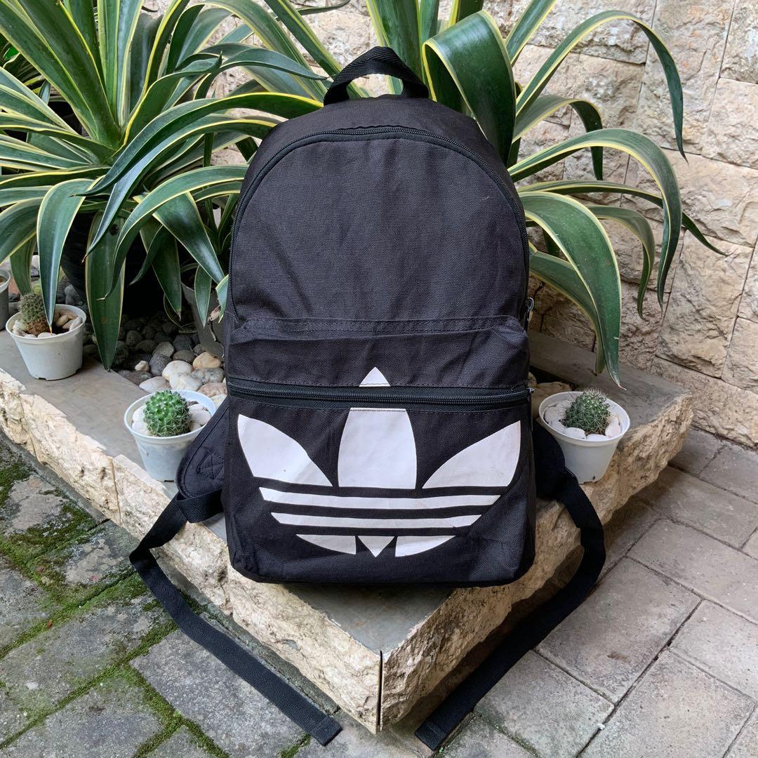 ADIDAS TREFOIL CLASSIC BIG LOGO BACKPACK, Fesyen Pria, Tas