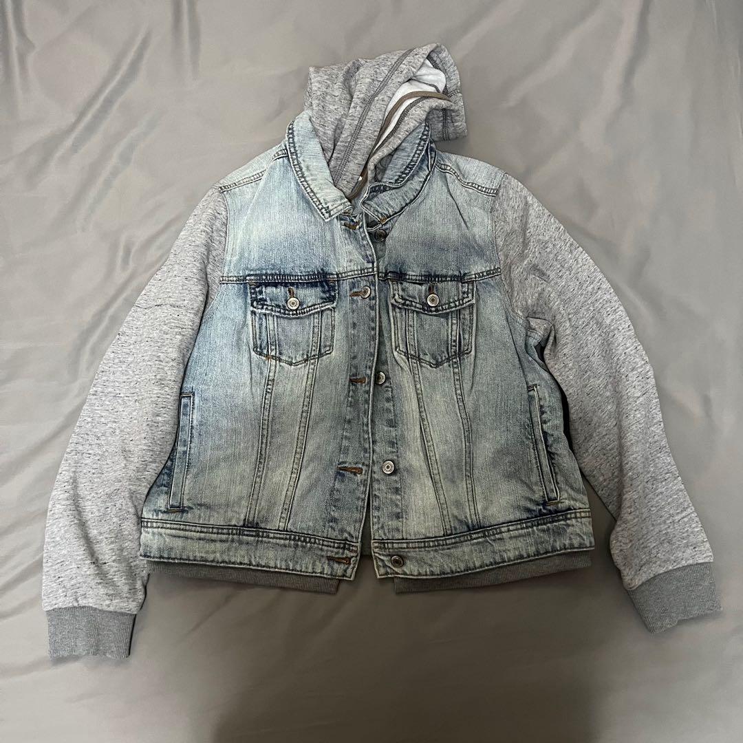 American eagle outfitters hooded denim jacket womens new arrivals