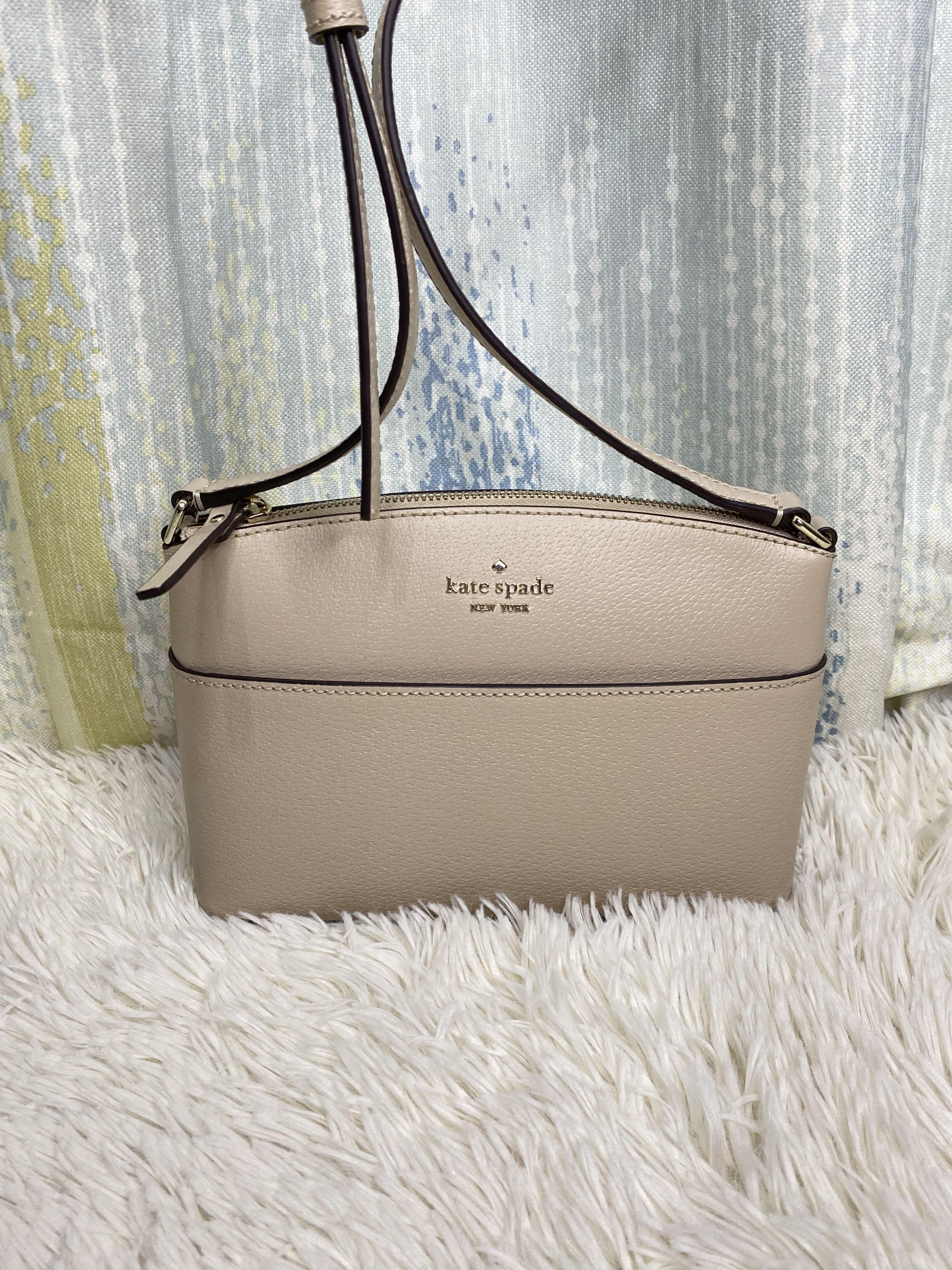 Authentic Kate Spade Beige Crossbody Bag, Women's Fashion, Bags & Wallets, Cross-body  Bags on Carousell