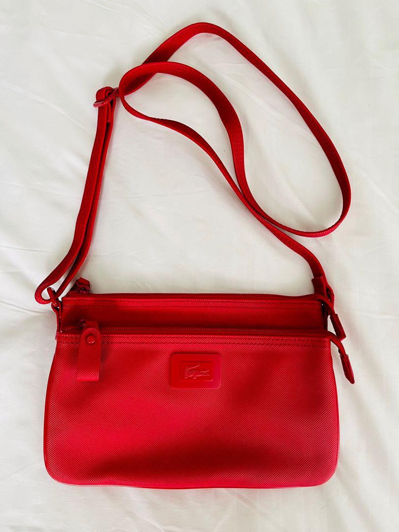 Authentic Lacoste Sling Bag (Category: Cross-body Bags) located in Quezon City. Submitted by rx_sale (Listing ID 1155187455, Image 1). Description: Lacoste Sling Bag 100% original 10 x 6.5 inches Comes with dust bag Payment thru Gcash/Bank Transfer Delivery mode: Grab/Lalamove/MrSpeedy/Borzo Shipping fee care of buyer 😊 .