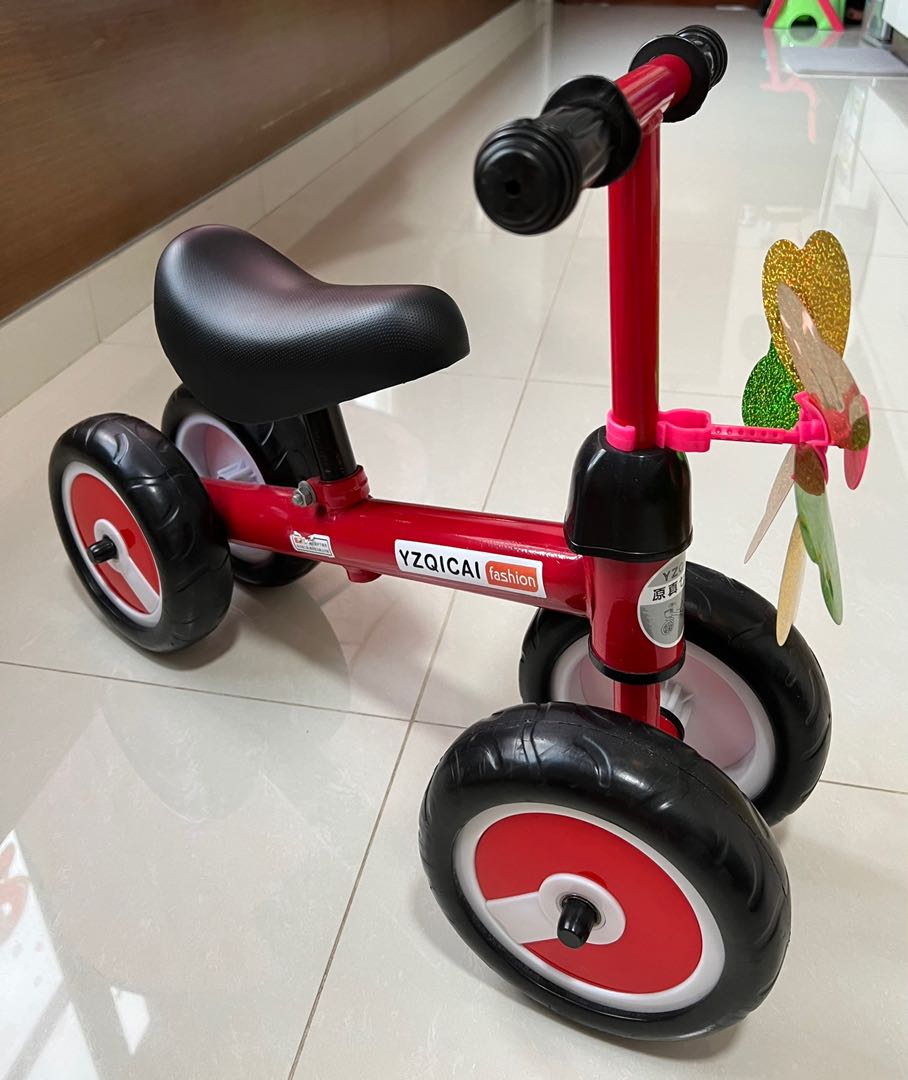 toy riding bike