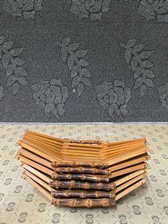 Bamboo Oshibori Towel Holder 6pcs