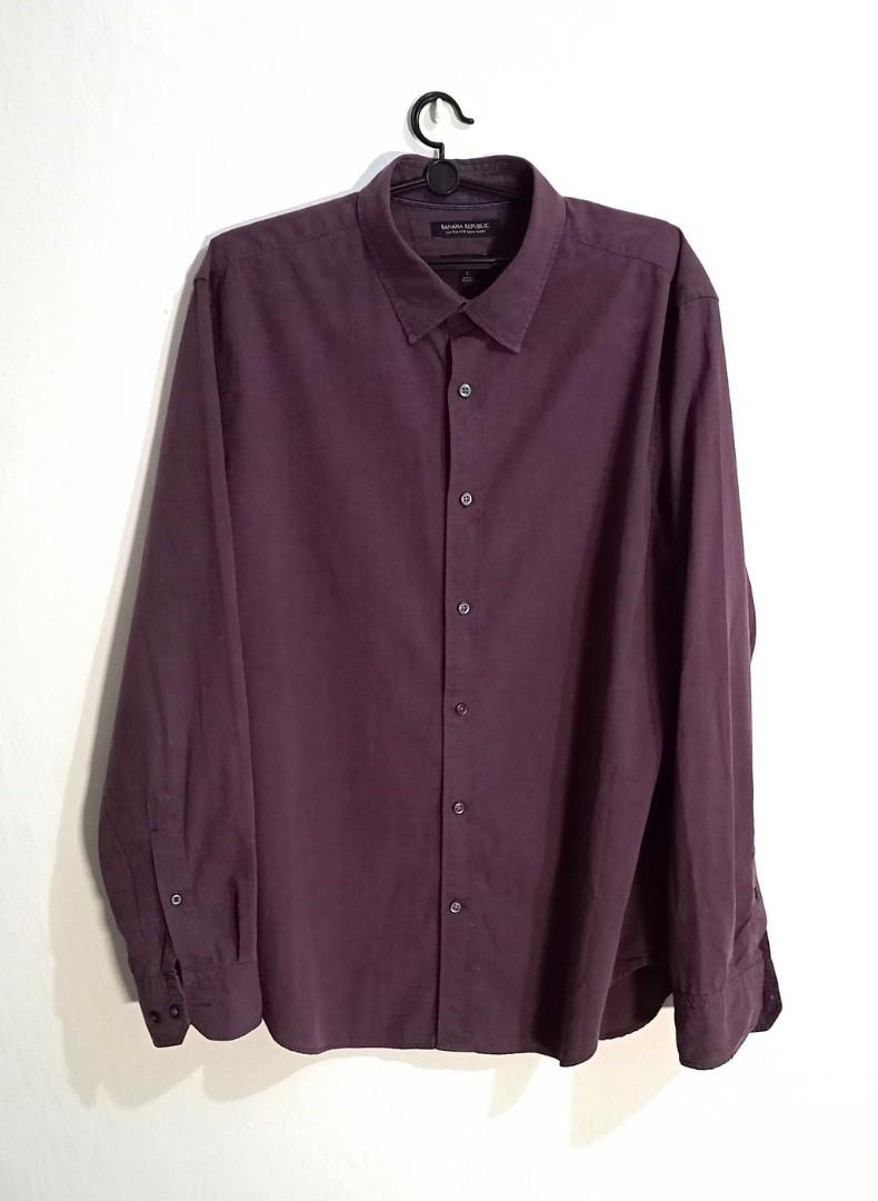 Banana Republic maroon button-up shirt, Men's Fashion, Tops & Sets, Shirts on Carousell Banana Republic maroon button-up shirt, Men's Fashion, Tops & Sets, Shirts on Carousell
