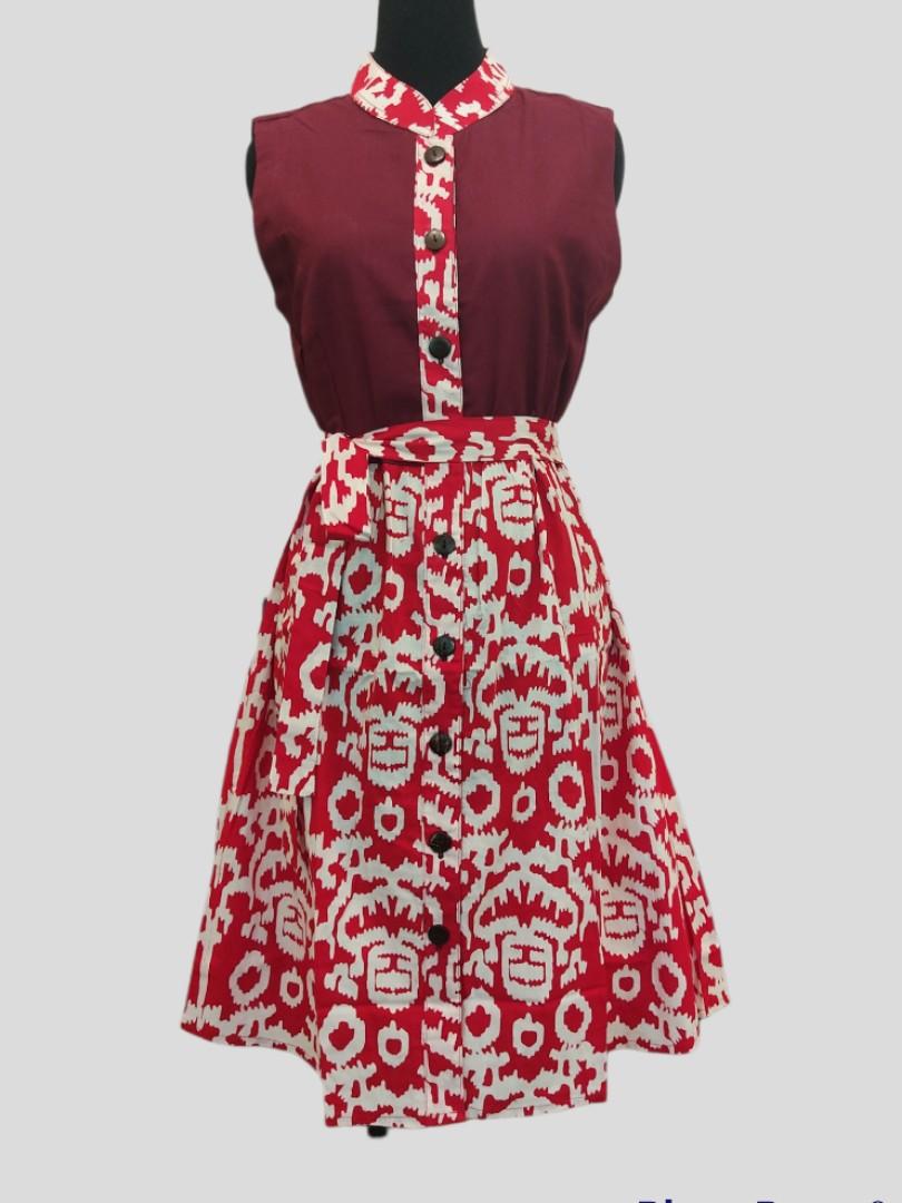 Dress batik 2019 hotsell