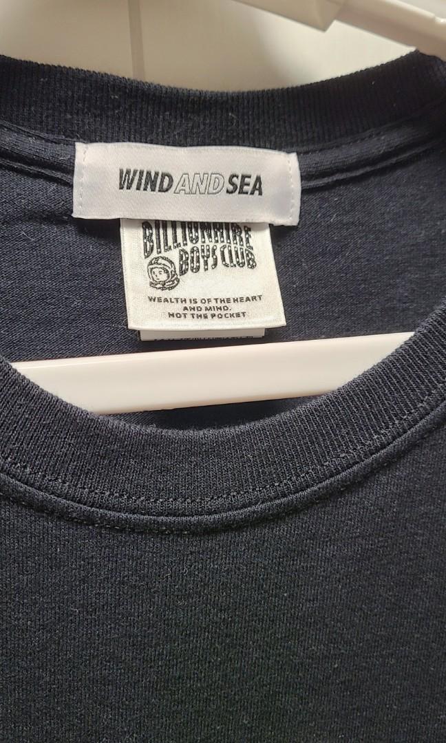 billionaire boys club x wind & sea 黑色, 男裝, 上身及套裝, T-shirt