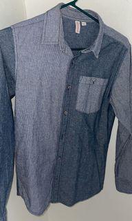 Blue long sleeve casual