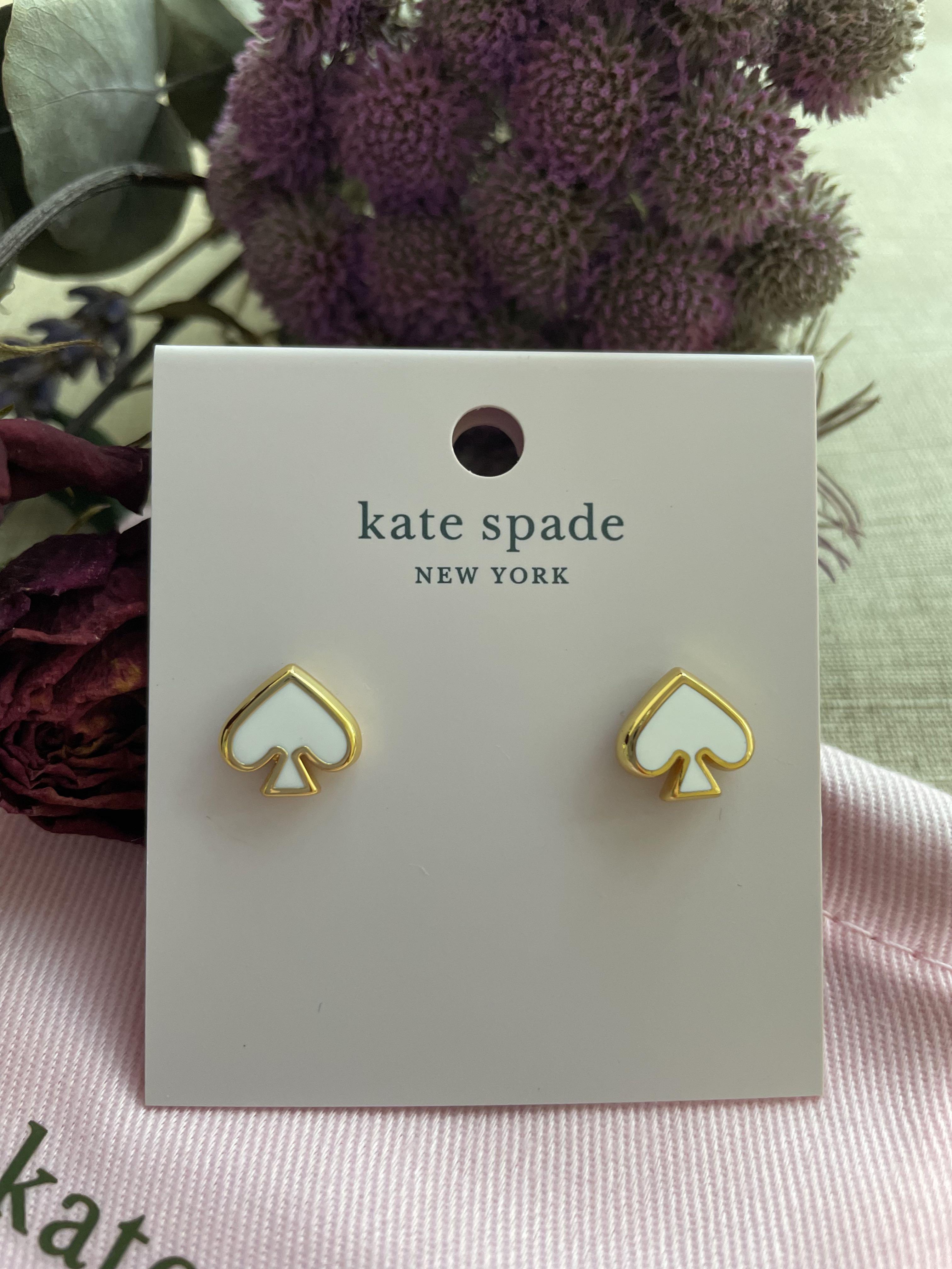 Everyday Spade Kate Spade White Earrings BN Kate Spade Everyday