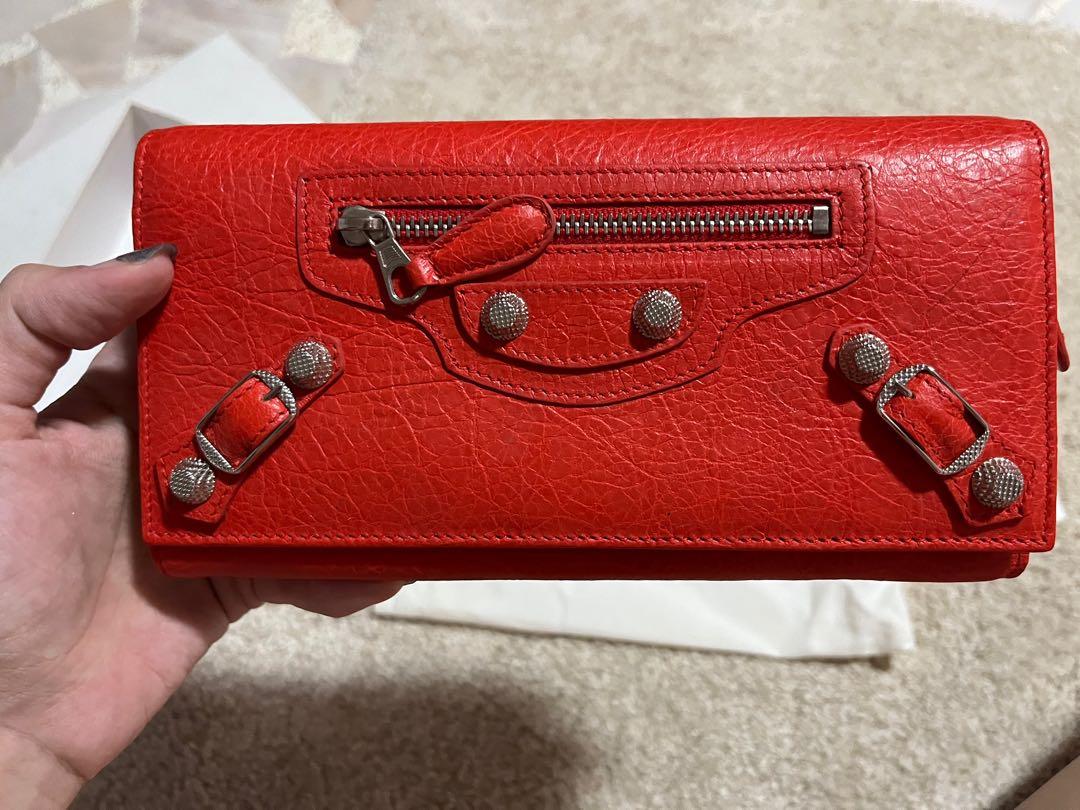 Red online balenciaga wallet