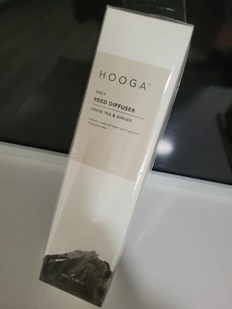 BNIB HOOGA Reed Diffuser (White Tea & Ginger), Furniture & Home Living
