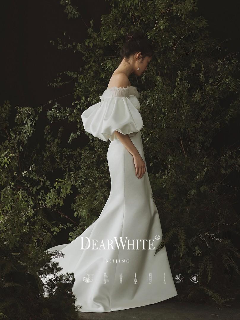 BNWT satin vintage wedding gown for sale