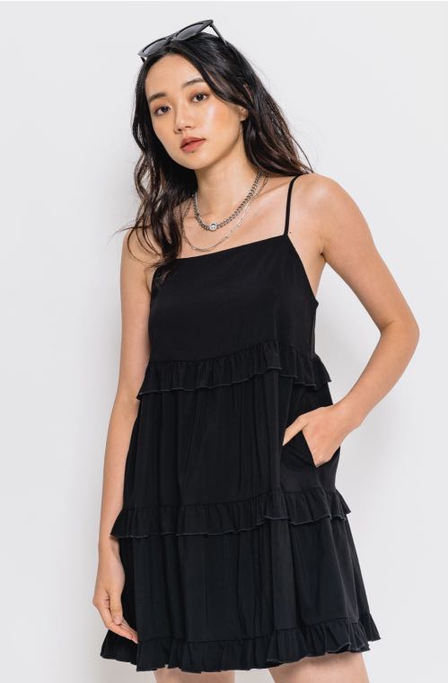 BON VOYAGE DRESS (BLACK), Women's 