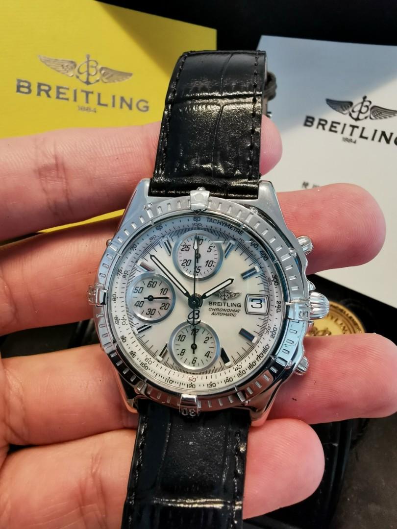 Breitling white gold sales