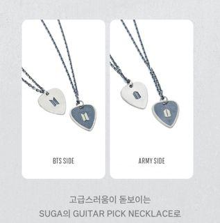 SUGA Guitar Pick Necklace (Black) / BTS Artist Made Collection 