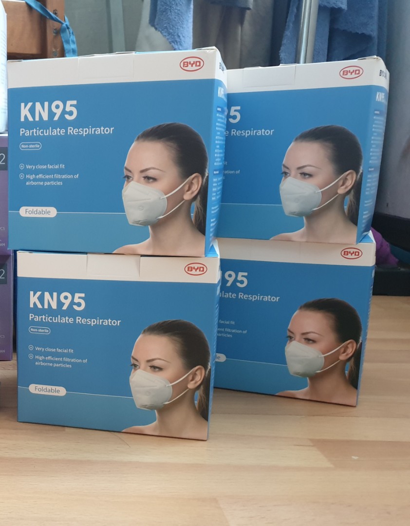 BYD KN95 mask, Health & Nutrition, Face Masks & Face Shields on Carousell