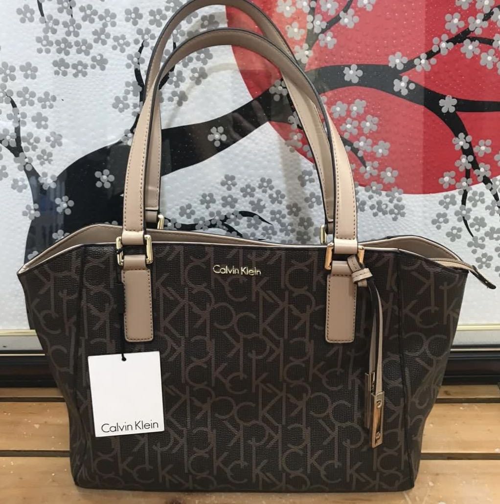 Calvin klein sale monogram handbag