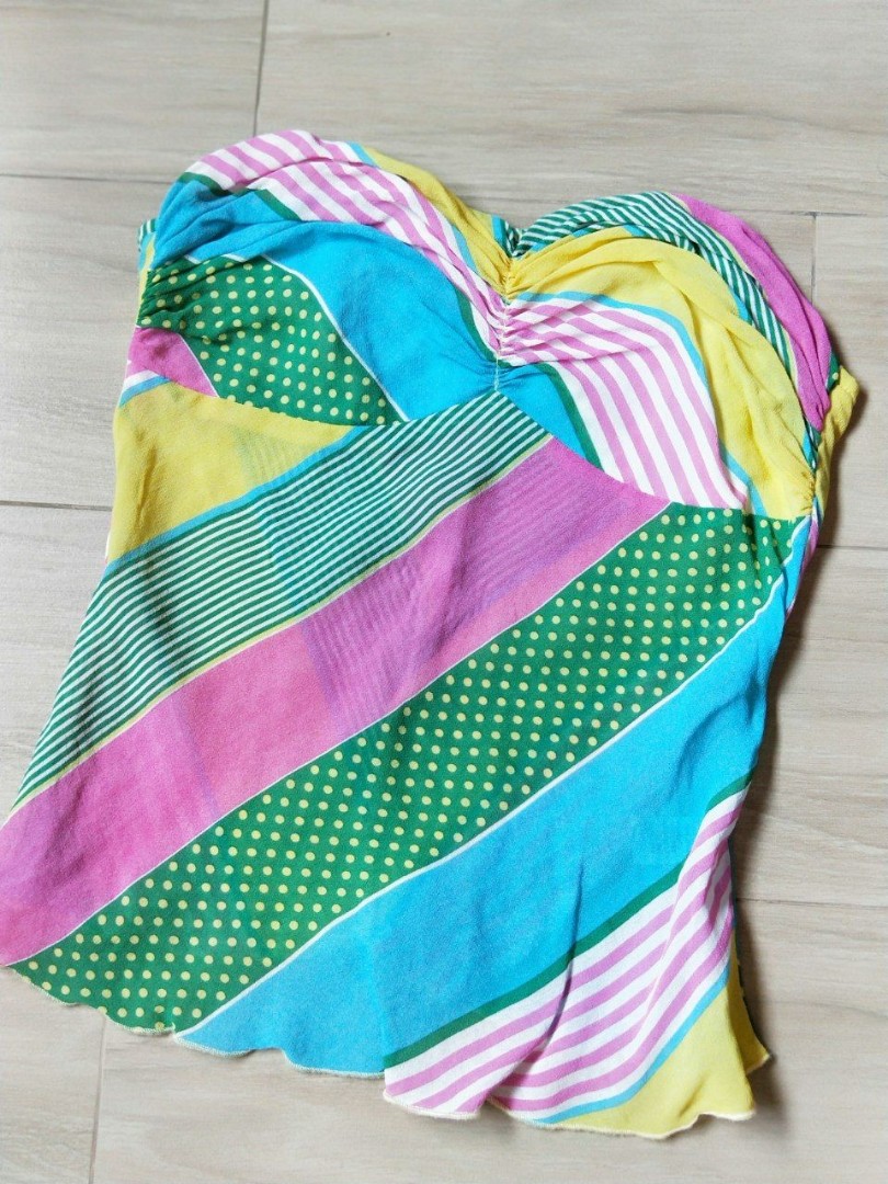 Candy Striped Tube Top summer20, Women's Fashion, Tops, Other Tops on