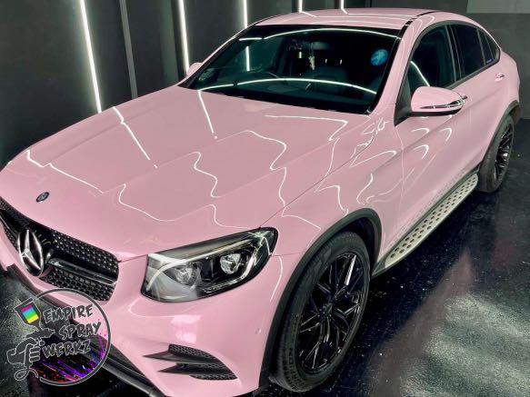 Car Spray Painting - Aikka Customised Baby Pink, Car Accessories, Car ...