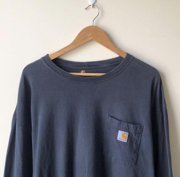 Carhartt K126 Pocket Longsleeves (Category: Tshirts & Polo Shirts ) located in Angeles City. Submitted by thriftitib (Listing ID 1155273875, Image 2). Description: Carhartt Pocket Longsleeves Size: 3XL Dimes: 32L x 28W Condition: 10/10 very good Color Rate: 10/10 Defects: no issues Mine: P500.