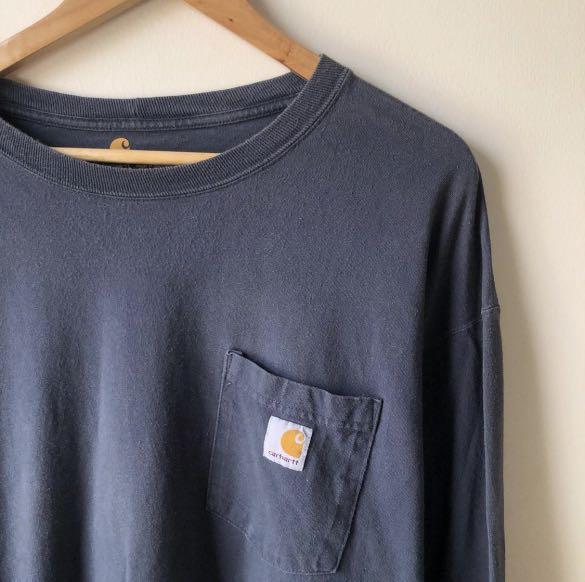 Carhartt K126 Pocket Longsleeves (Category: Tshirts & Polo Shirts ) located in Angeles City. Submitted by thriftitib (Listing ID 1155273875, Image 3). Description: Carhartt Pocket Longsleeves Size: 3XL Dimes: 32L x 28W Condition: 10/10 very good Color Rate: 10/10 Defects: no issues Mine: P500.