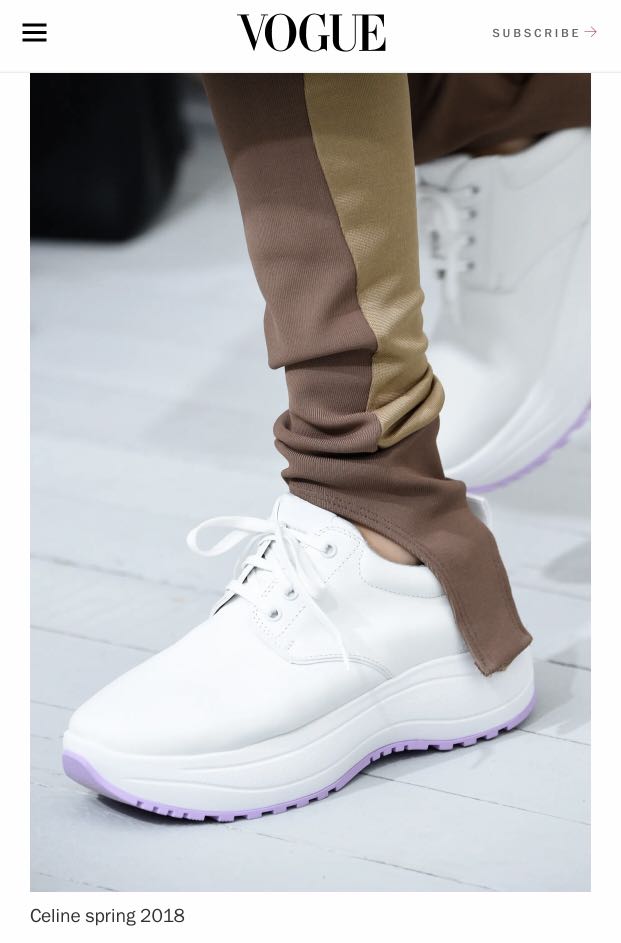 Celine SS18 Runway Shoes