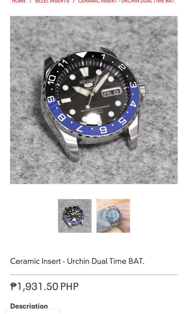 Ceramic bezel insert for seiko snzf sea urchin, Men's Fashion, Watches &  Accessories, Watches on Carousell