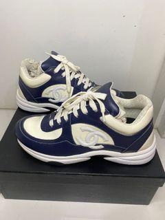 chanel trainers navy