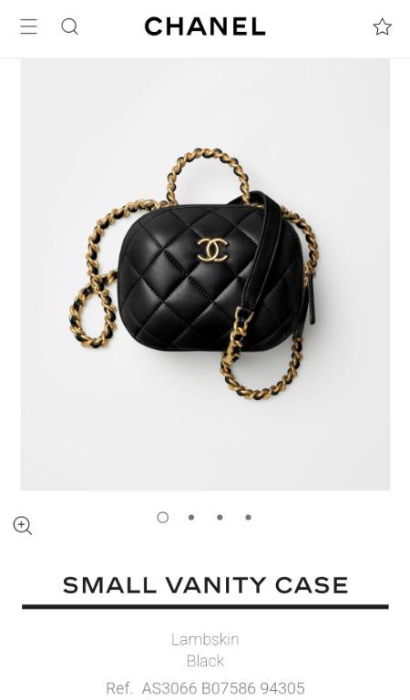 Chanel Small Vanity Case in Black, Women's Fashion, Bags & Wallets