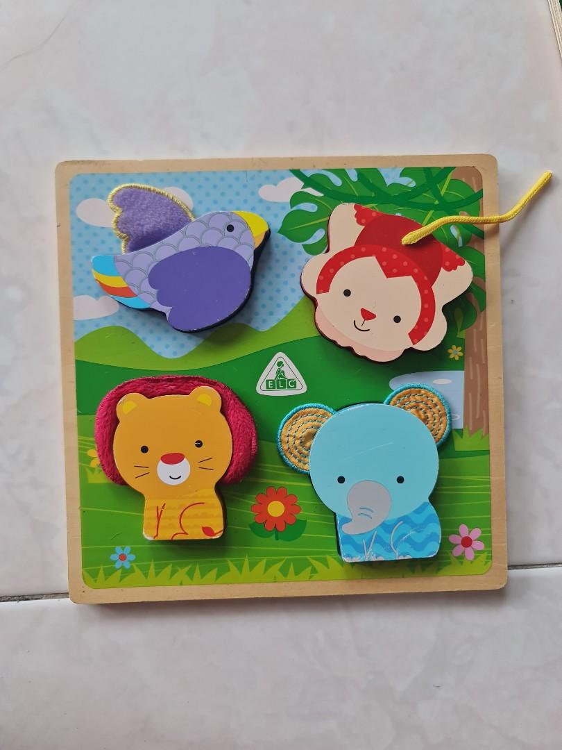 Chunky wooden peg puzzles by hape and Mellisa & doug, Babies & Kids
