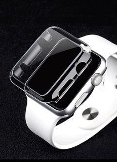 Clip On Hard Clear Protection Case Cover for Apple Watch