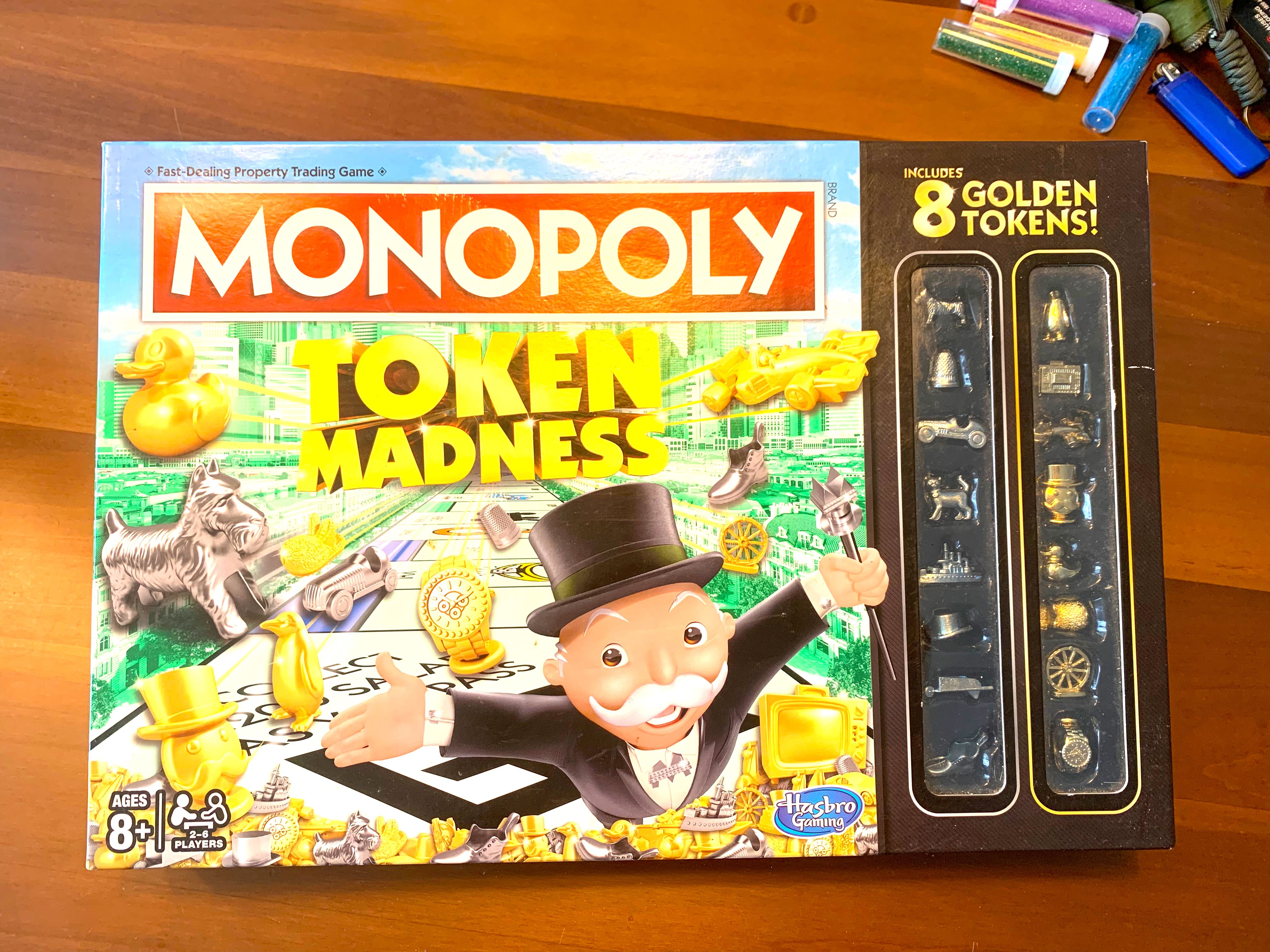 Commemorative Monopoly Set Token Madness, Hobbies & Toys, Toys