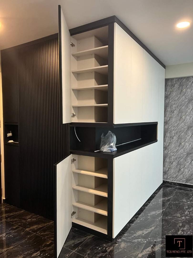 Bomb shelter shop shoe cabinet