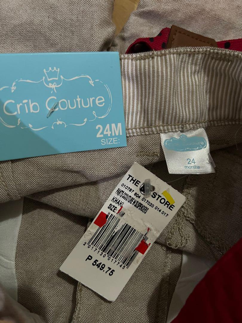 Crib Couture kids pants with suspender 1 to 2 yr old, Babies & Kids