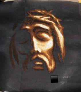 Cross-stitch “Jesus on the Cross” No Frame