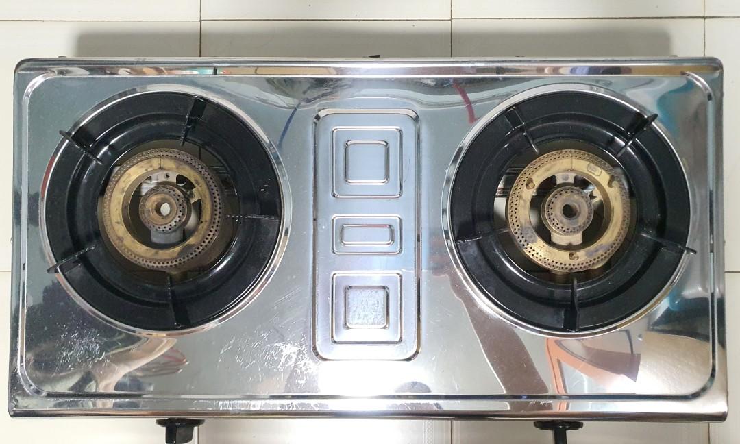 Crown Double Burner Table Top Gas Cooker (2500FSD), TV & Home