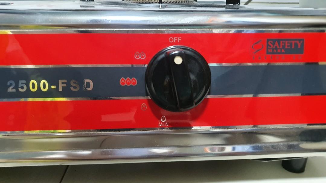 Crown Double Burner Table Top Gas Cooker (2500FSD), TV & Home