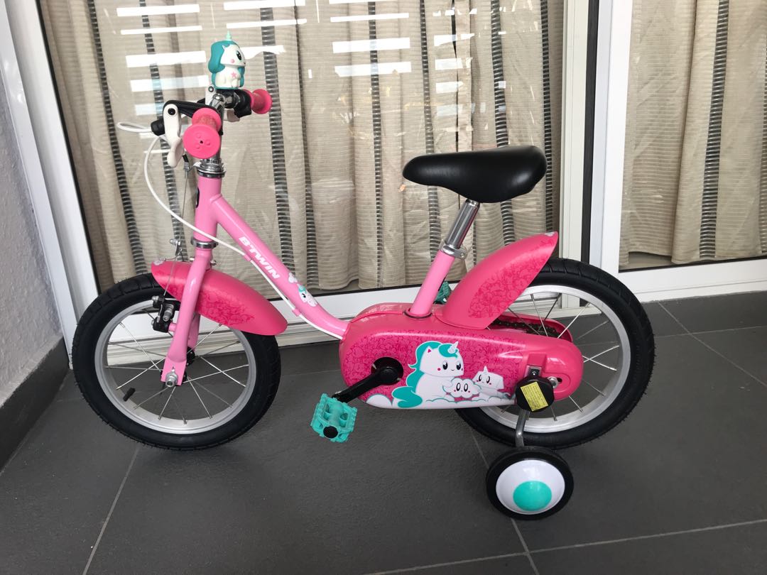 Decathlon 14 inch kids bicycle 3 5 years unicorn
