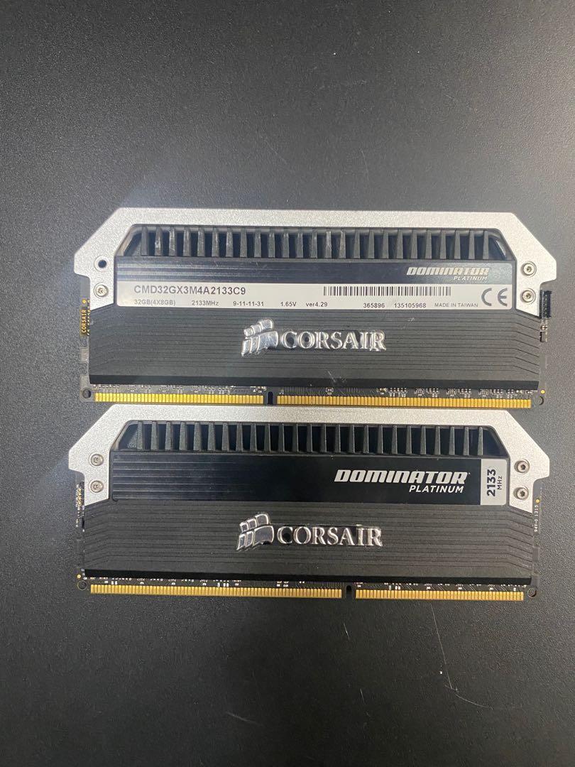 DOMINATOR PLATINUM 32GB 4 x 8GB DDR3 DRAM 2133MHz C9 Memory Kit Carousell