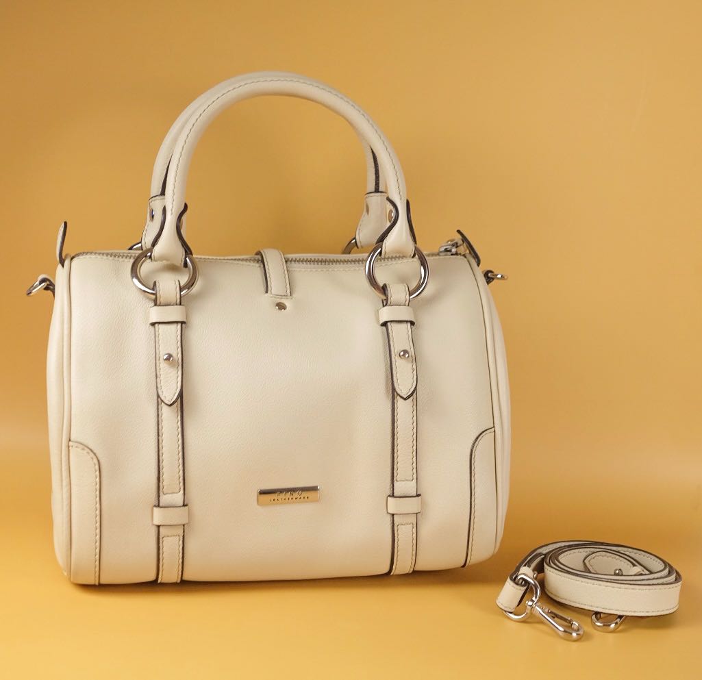 FINO White Speedy / Davos leather bag, Luxury, Bags & Wallets on Carousell