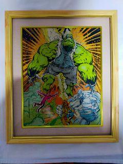 Framed The Hulk Poster 10"x 12" 25cmx30cm