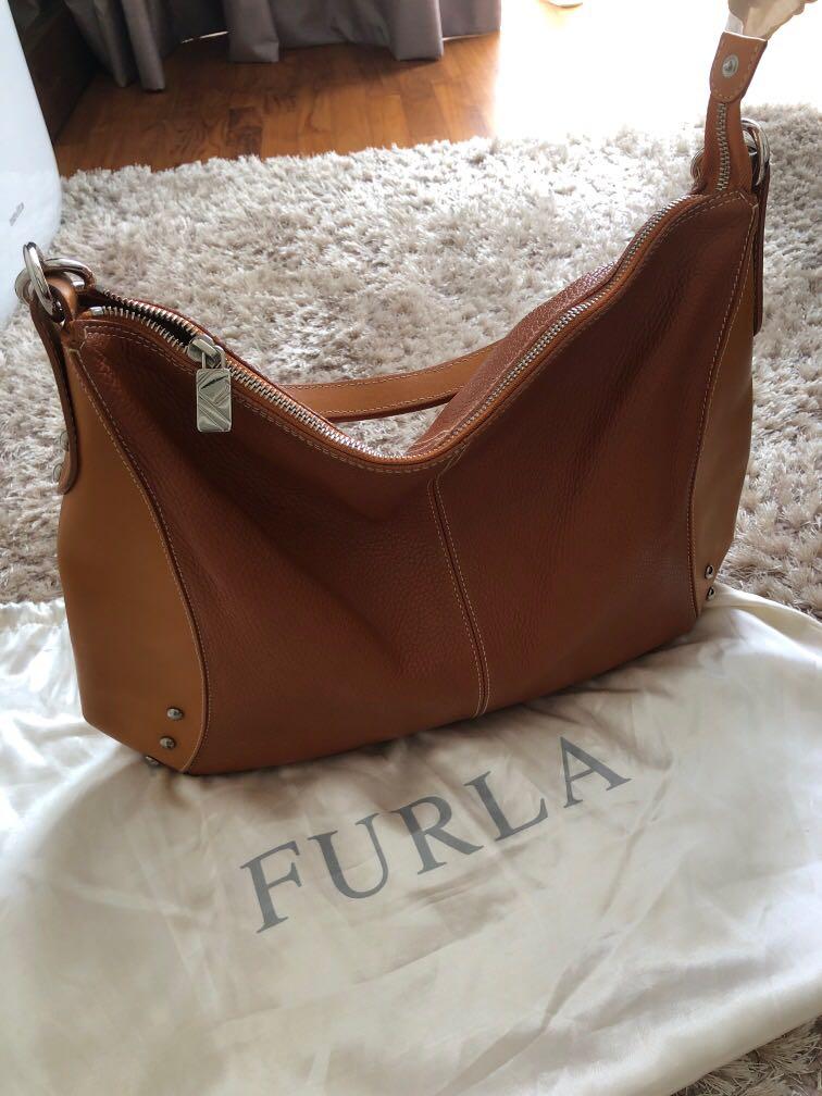 Furla best sale tan bag