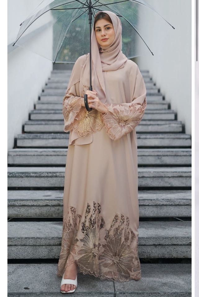 fustaan abaya, Women's Fashion, Muslimah Fashion, Dresses on Carousell