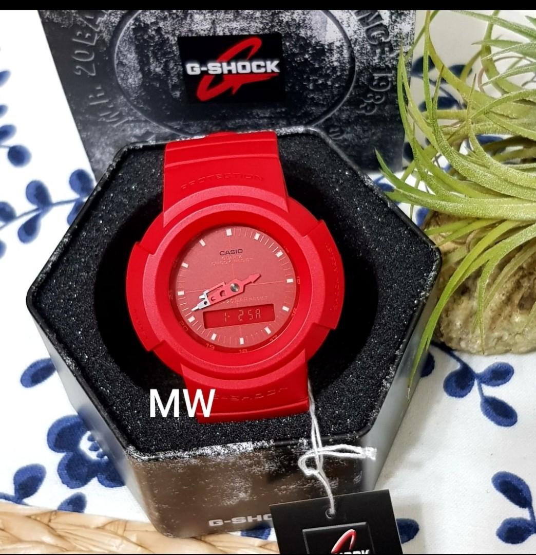 Genuine Casio Men G Shock unisex red aw500 aw 500 aw 500b 4dr watch brand new
