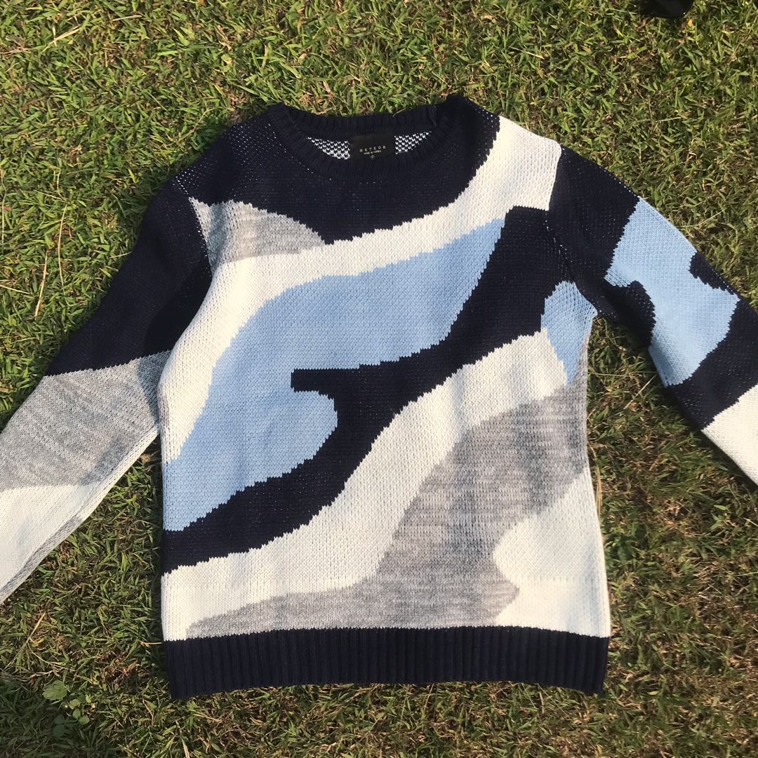 MAUSAMSUNG Graphic Knit Sweater, Fesyen 
