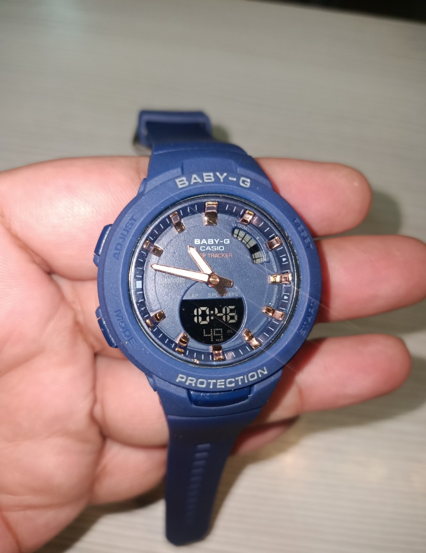 G Shock Baby G BSA B100 Dark Blue Last Unit Women s Fashion