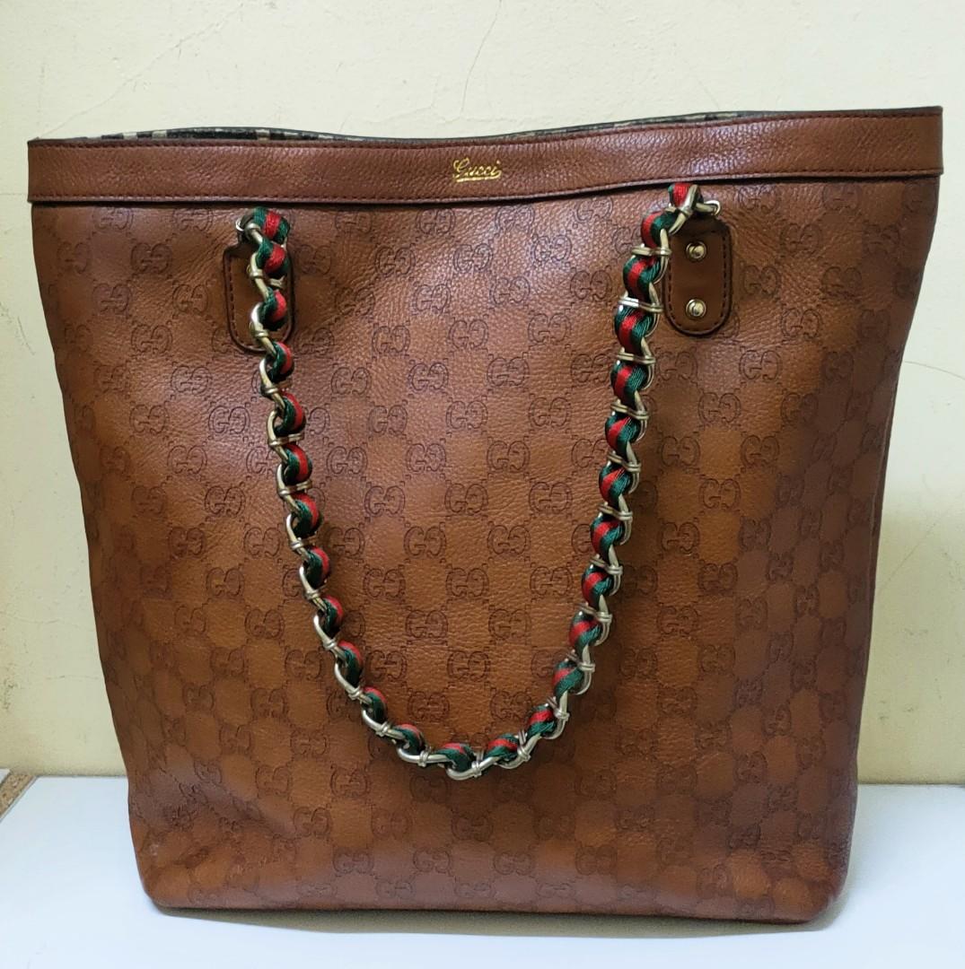 Vintage Gucci tote bag, Barang Mewah, Tas & Dompet di Carousell