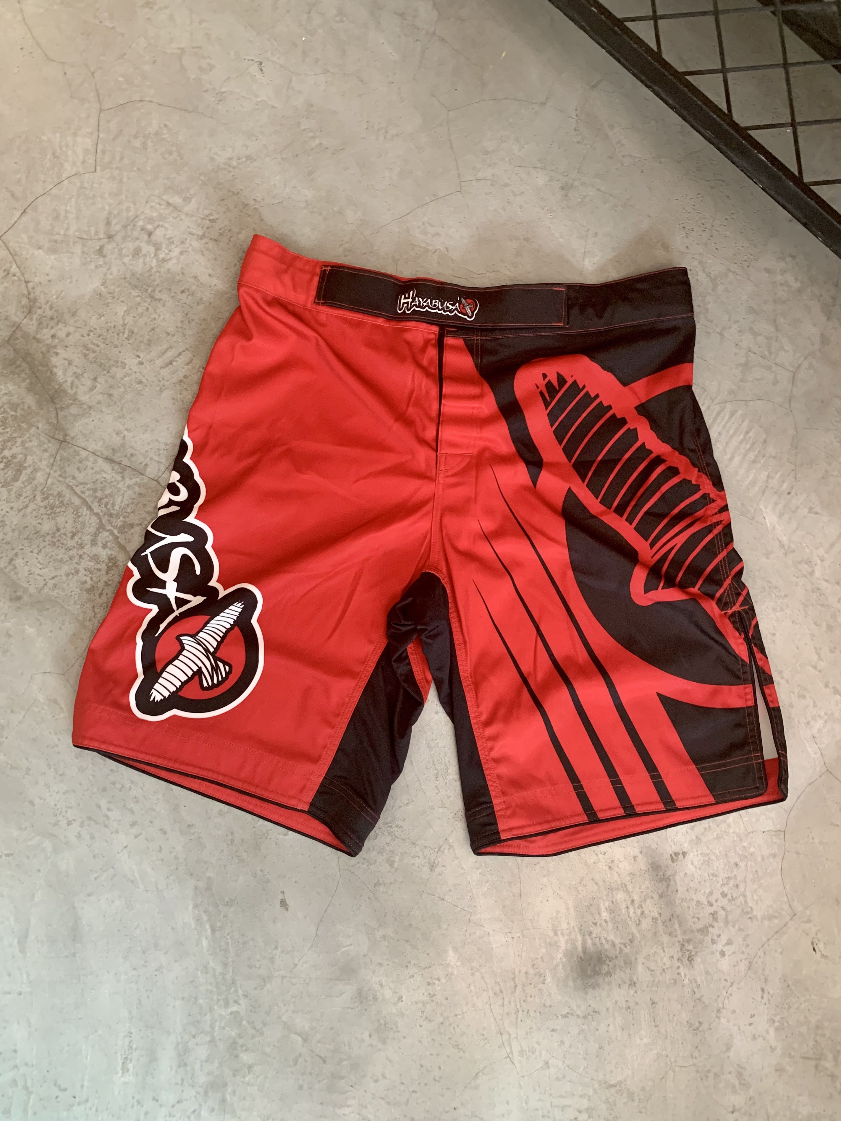 HAYABUSA Combat Shorts Red Size 36 Men s Fashion Activewear on